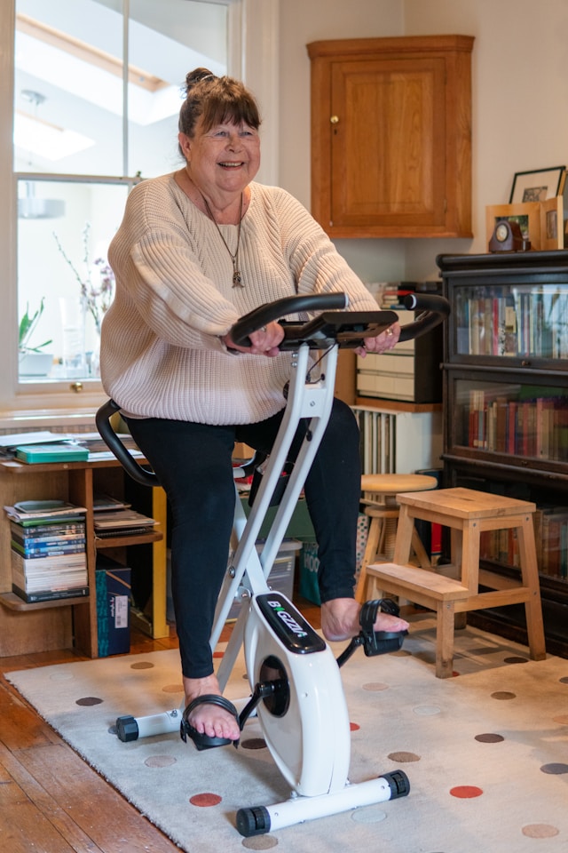 Aspen Court residents enjoying exercise