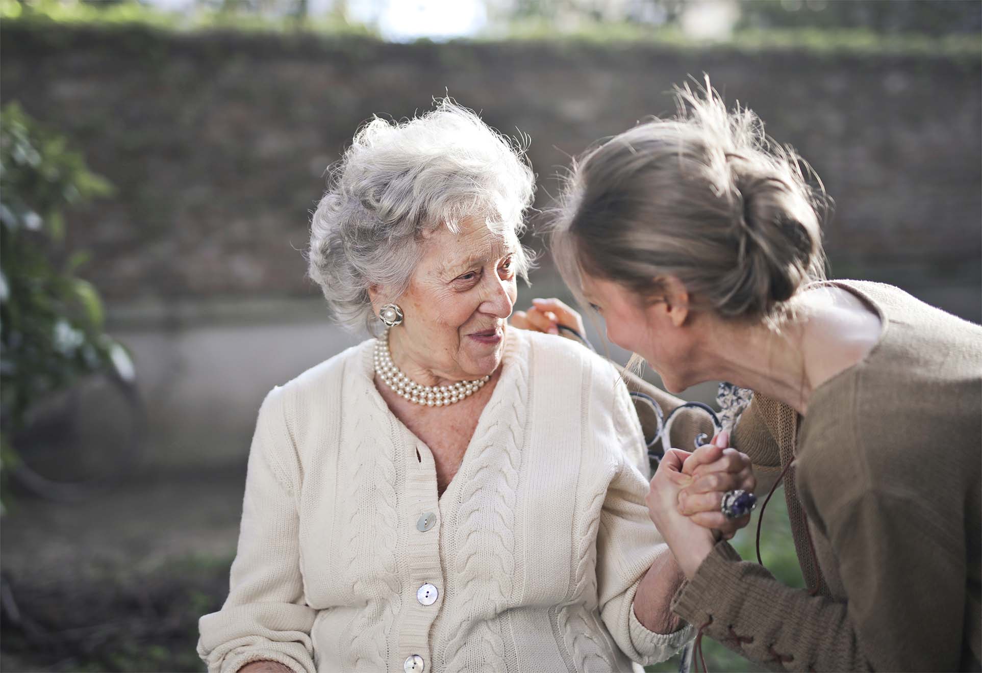 Residents chatting