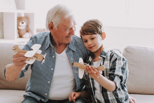 Aspen Court resident with family